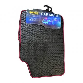Covoare cauciuc interior cu dunga rosie Universale R01