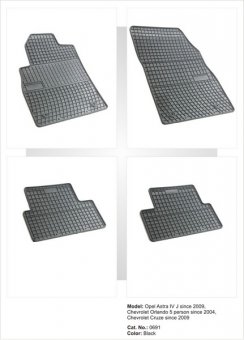 Covoare cauciuc OPEL ASTRA IV J 2009 ( 0691, P40 )