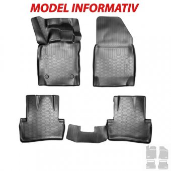 Covoare cauciuc stil tavita Opel Astra G 1998-2009 / Astra H 2004 ( 3D 61301​, A10 )