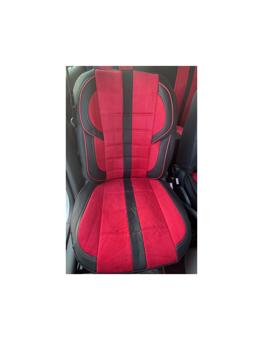 Huse scaune auto universale fractionate ,Culoare:Negru+Rosu diverse cusaturi / 11piese Cod: A101 - Negru+Rosu +Cusatura Albastra :A101-1