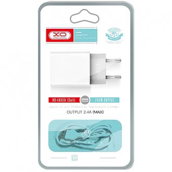 Incarcator retea USB 2.4A  cu cablu  Micro USB  Cod:XO-L65-NB103B