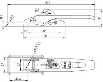 Inchizator oblon ZB-01