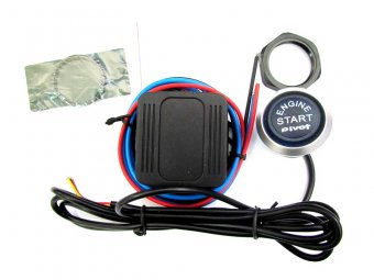 Kit buton pornire motor ES02 cu lumina ROSIE