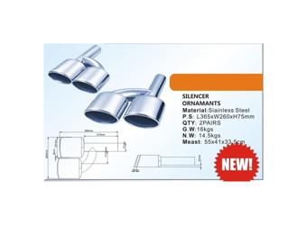 Ornament toba compatibil Mercedes C AMG  Cod:MC63