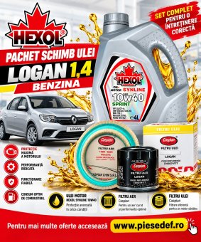 Pachet schimb ulei Logan 1.4 HEXOL