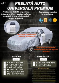 Prelata PREMIUM pentru berlina, marimea 3XL - 5.6x1.9x1.5m