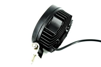 Proiector LED CH07-02 rotund  27W cu angel eyes ALB, Spot Beam 30° 12/24V​ LW015