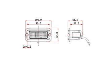 Proiector LED profesional 5700K/15w (3led Osram x 5W) Cod:KM3229FF-15W