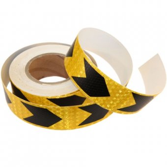 Rola banda reflectorizanta galbena cu sageata neagra 5cm x 25m 06Y/B