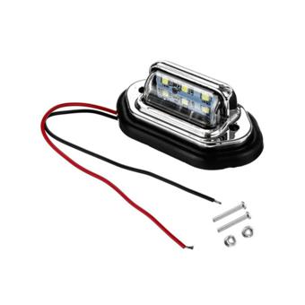Set 2 lampi numar  carcasa cromata  lumina:alba / 12V-24V (Set 2 buc) Cod:2102501A/CH