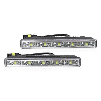 Set 2 proiectoare DRL 12/24V, 5 LED-uri, DRL501HP Amio Cod: 01520