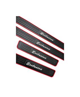 Set 4 ornamente protectie praguri  din cauciuc  Cod: PRGC001LG