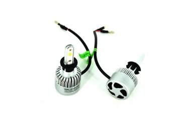 Set Bec H3 cu LED S2 chip led Korea Putere: 40W  - 4800 lumen 6000k Voltaj:  12-24V