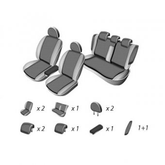HUSE SCAUN VOLKSWAGEN GOLF 7 COMFORT LINE 2013-2021  (BANCHETA FRACTIONATA) CU TETIERE SPATE IN FORMA DE L