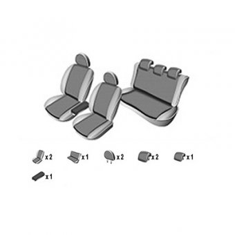 HUSE SCAUN VOLKSWAGEN POLO V 2009-2017 (BANCHETA FRACTIONATA CU TETIERE SPATE IN FORMA DE L)