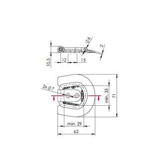 Set prindere podea pentru marfa Cod:UP-03B (4 bucati)