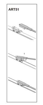 Stergator parbriz pasager CITROEN C5  02/2008 COD:ART51 22