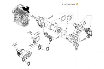 SUPAPA EGR LOGAN 1,5 DCI 561269 U