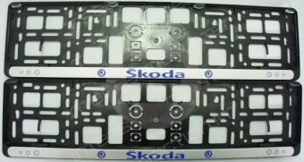 SUPORT NUMAR SKODA (set)