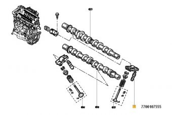 TACHET HIDRAULIC AX CAME LOG./SAND./DUSTER 1.6 16V 107555 U