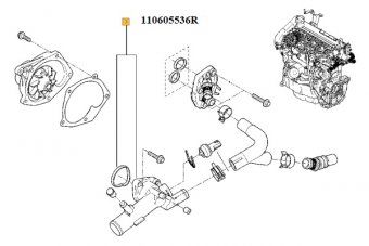 TERMOSTAT LICHID RACIRE 05536R