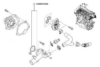 TERMOSTAT LOGAN / SAND/DUSTER 1.5  954288U