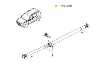 TRANSMISIE LONGITUDINALA DUSTER 4X4 03744R