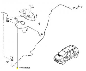 TUB SPALATOR INTRE POMPA SI RACORD  49123U