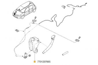 VAS SPALATOR MEGANE II/SCENIC II 07665U