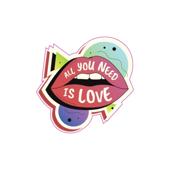 Abtibild " ALL YOU NEED IS LOVE" Cod: TAG 065/ T2