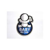 Abtibild “BABY IN CAR” fundal albastru forma in relief Cod:TS-129