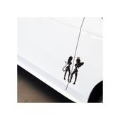 Abtibild Devil si Angel silueta auto decorativ diverse culori Cod: YGT-15
