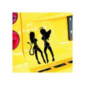 Abtibild Devil si Angel silueta auto decorativ diverse culori Cod: YGT-15