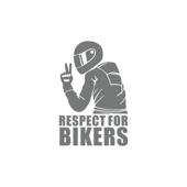 Abtibild Respect For Bikers diverse culori auto decorativ pentru exterior si interior Cod: XL-01
