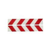 Abtibild reflectorizant  alb-rosu  auto decorativ pentru exterior si interior Cod: QIT01