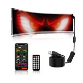 Afisaj LED programabil Eyes Devil, control Bluetooth si telecomanda, USB 5V, 102x348mm  Cod: FST-EY2064