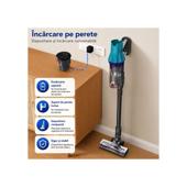 Aspirator vertical fara fir 300W 35 kPa cu baterie 2000mAh recipient 800ml si ecran tactil LED Cod: BK00492