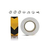 Banda reflectorizanta culoare Galbena sageata Neagra 5cmx25m  Cod: 06Y/B
