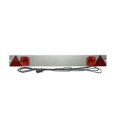 Bara remorca cu lampi spate multifunctionale, triunghiuri reflectorizante, mufa 7 pini, cablu 6m, 12V, 1m, universala, omologare E11 Cod: TB008