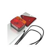 Bara remorca cu lampi spate multifunctionale, triunghiuri reflectorizante, mufa 7 pini, cablu 6m, 12V, 1m, universala, omologare E11 Cod: TB008
