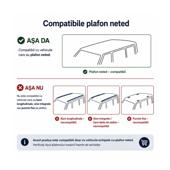 Bare transversale portbagaj auto aluminiu compatibile plafon neted DS 7 Crossback 2017-> argintii sau negre Cod: CB200101 Kit-107