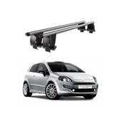 Bare transversale portbagaj auto aluminiu compatibile plafon neted Fiat Punto Evo 199 2009-2012 argintii sau negre Cod: CB200101 Kit-101