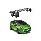 Bare transversale portbagaj auto aluminiu compatibile plafon neted Fiat Punto III 199 2012-2018 argintii sau negre Cod: CB200101 Kit-101