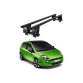 Bare transversale portbagaj auto aluminiu compatibile plafon neted Fiat Punto III 199 2012-2018 argintii sau negre Cod: CB200101 Kit-101