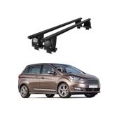 Bare transversale portbagaj auto aluminiu compatibile plafon neted Ford C-Max II 2010-2019 argintii sau negre Cod: CB200101 Kit-102