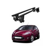 Bare transversale portbagaj auto aluminiu compatibile plafon neted Ford Fiesta VI 2008-2013 argintii sau negre Cod: CB200101 Kit-108