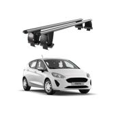 Bare transversale portbagaj auto aluminiu compatibile plafon neted Ford Fiesta VII 2017-> argintii sau negre Cod: CB200101 Kit-109