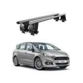 Bare transversale portbagaj auto aluminiu compatibile plafon neted Ford S-Max II 2015-> argintii sau negre Cod: CB200101 Kit-108