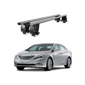 Bare transversale portbagaj auto aluminiu compatibile plafon neted Hyundai Sonata VI YF 2009-2014 argintii sau negre Cod: CB200101 Kit-102