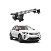 Bare transversale portbagaj auto aluminiu compatibile plafon neted Kia Stonic 2017-> argintii sau negre Cod: CB200101 Kit-101